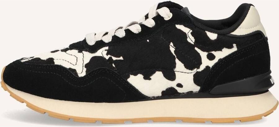 THE HOFF BRAND Lage Sneakers Dames City Print Ponyhair Zwart - Foto 6