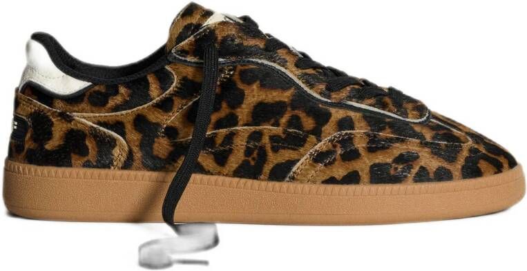 THE HOFF BRAND Lage Sneakers Dames Alley Leopard Maat: 41 Materiaal: Ponyhair Kleur: Bruin