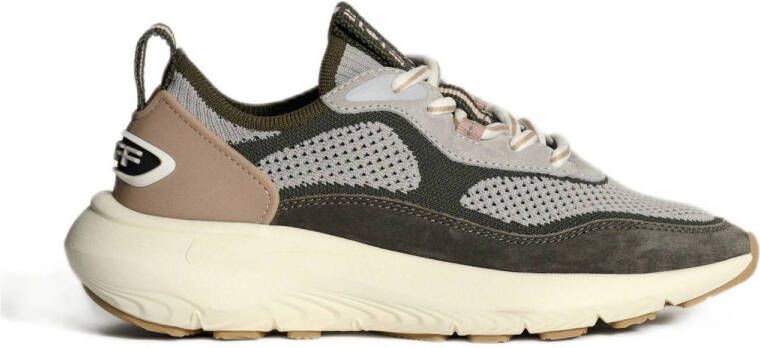 THE HOFF BRAND Lage Sneakers Dames Traveler Maat: 41 Materiaal: Suède Kleur: Groen