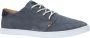 Hub Boss Casual schoen veter Heren Navy White Canvas - Thumbnail 2