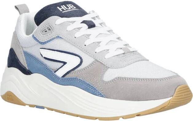 Hub Glide sneakers ice white blue Grijs Suede Lage sneakers Heren