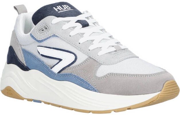 Hub Glide sneakers ice white blue Grijs Suede Lage sneakers Heren