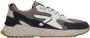 HUB Grid M37 suède sneakers grijs groen wit - Thumbnail 1