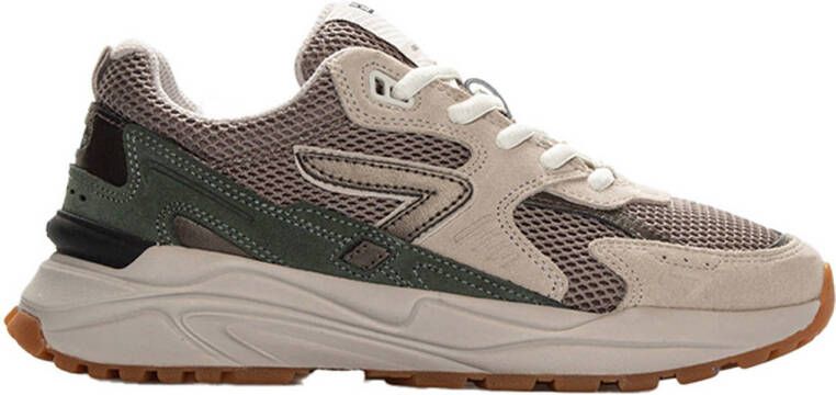 Hub Dames Lage sneakers Chunky zool Grid S48 Beige Suède