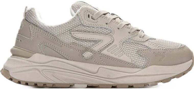 HUB Grid-W L23 chunky suède sneakers beige