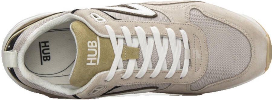 Hub Glide light bone white dark olive Suede Heren - Foto 3