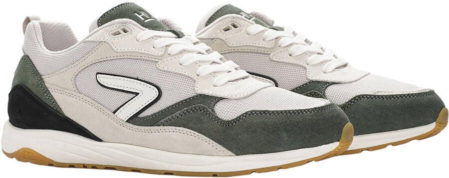 HUB Glide 2.0 mesh sneakers beige groen - Foto 3