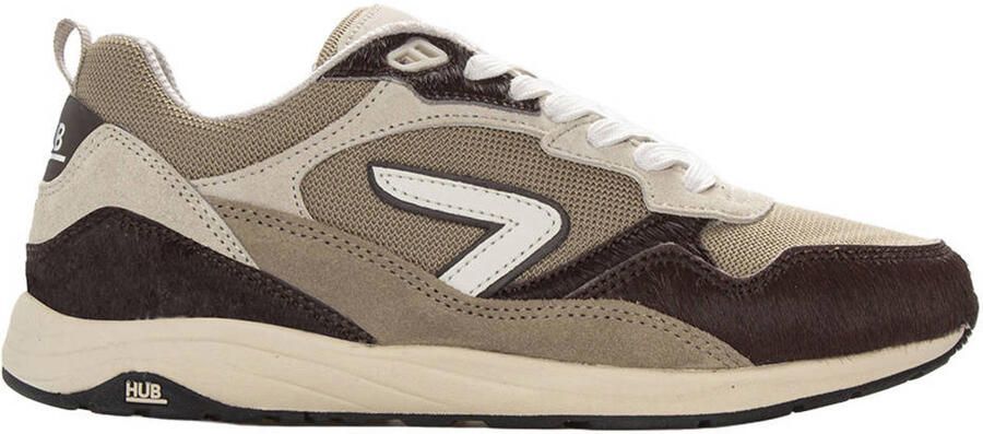 Hub Wave pony Almond Brown Suede Dames