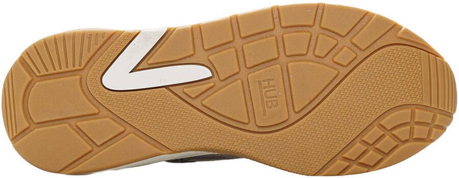 Hub GLIDE Coffee Mauve Off White Suede Dames - Foto 3