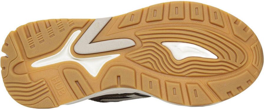 HUB Grid M61 mesh sneakers bruin - Foto 3
