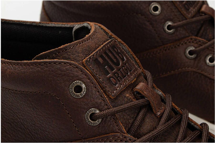 HUB Kingston 2.1 L30 leren sneakers bruin
