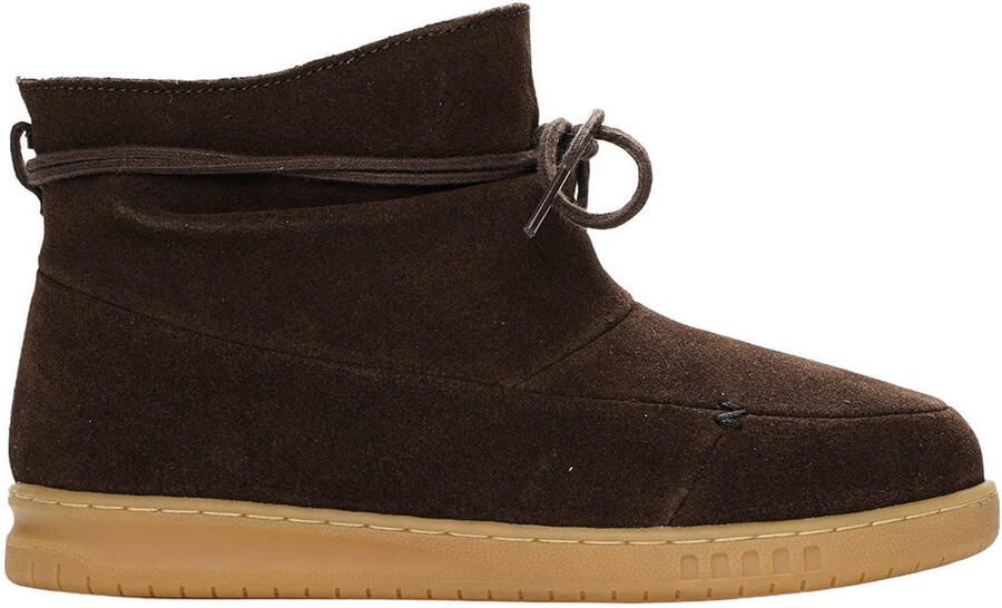 HUB Queen 2.0 S40 suède enkelboots donkerbruin