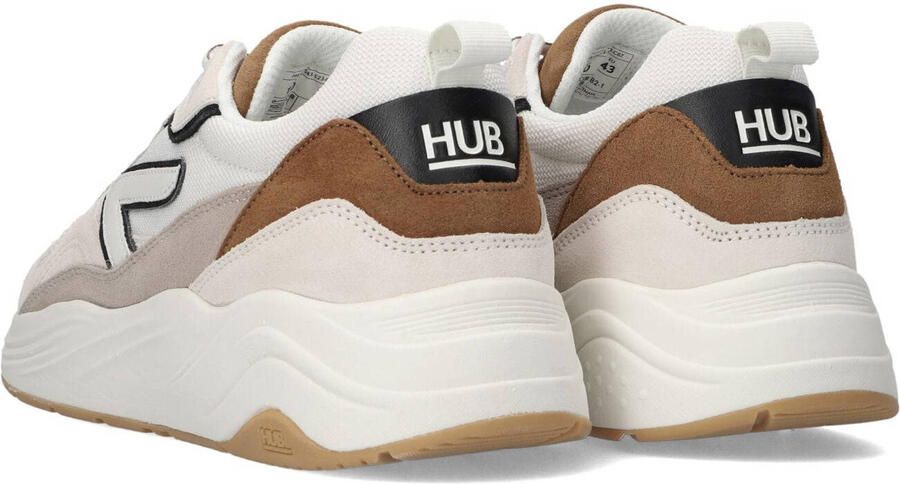 Hub Glide off white cognac Dark Coffee Suede - Foto 3