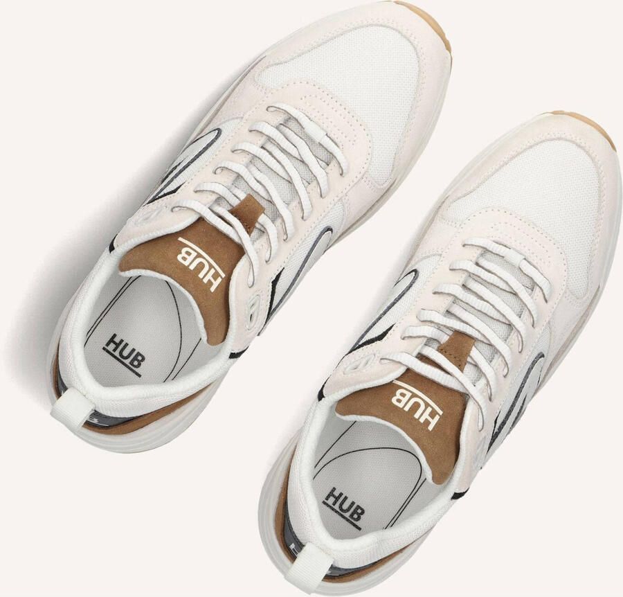 Hub Glide off white cognac Dark Coffee Suede - Foto 2