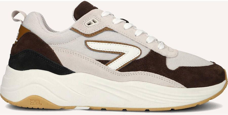 Hub Heren Lage sneakers Chunky zool Glide Beige Suède