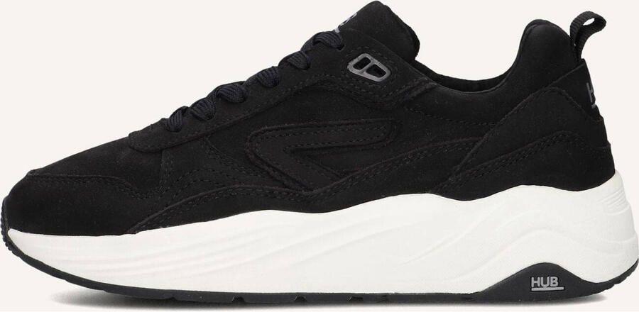 Hub Glide-w Lage sneakers Leren Sneaker Dames Zwart - Foto 2