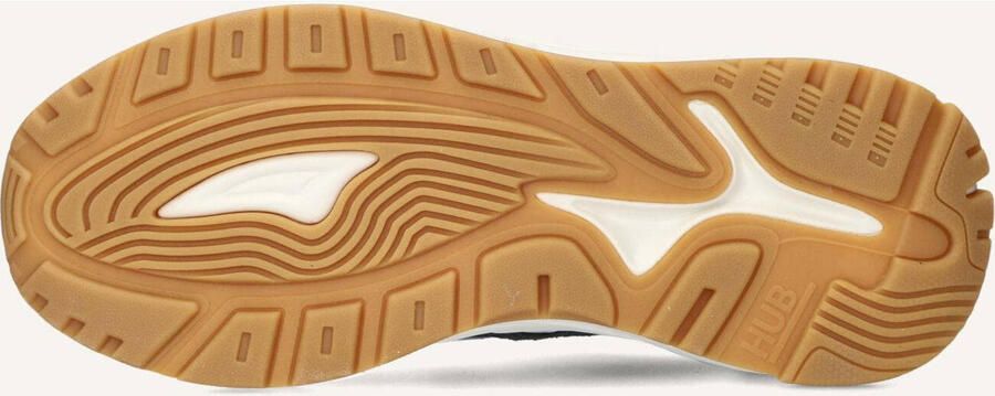 Hub Grid-m Sneakers Heren Leren Sneaker Beige - Foto 3