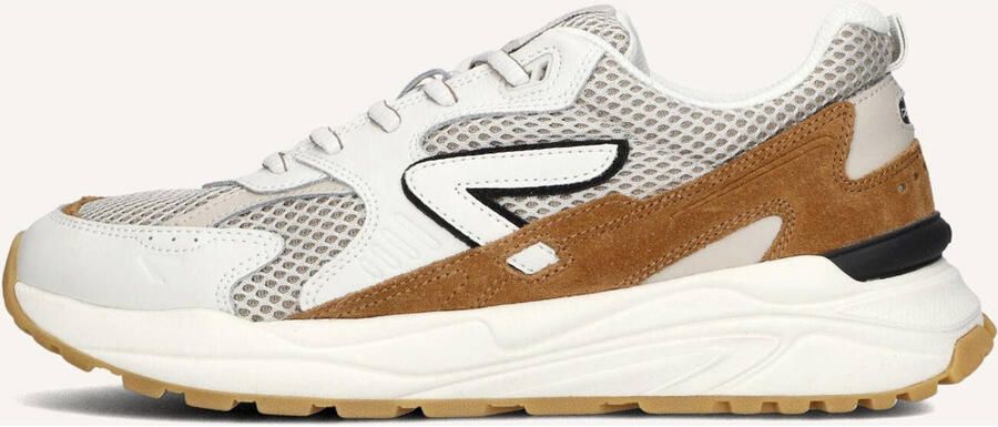 Hub Grid-m Sneakers Heren Leren Sneaker Wit - Foto 2
