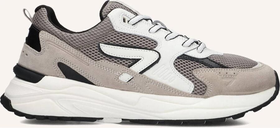 Hub Heren Lage sneakers Chunky zool Grid Taupe Suède