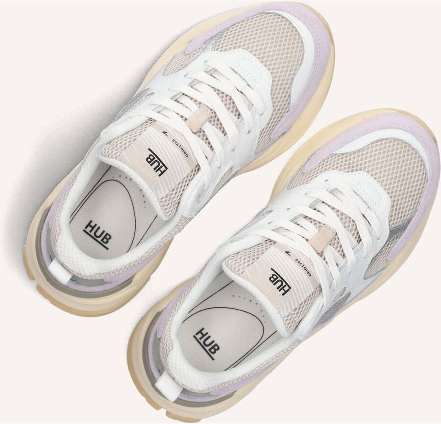 Hub Grid M37 Sneakers Dames Wit Lila Zilver W6804M37-M23-B53 - Foto 2