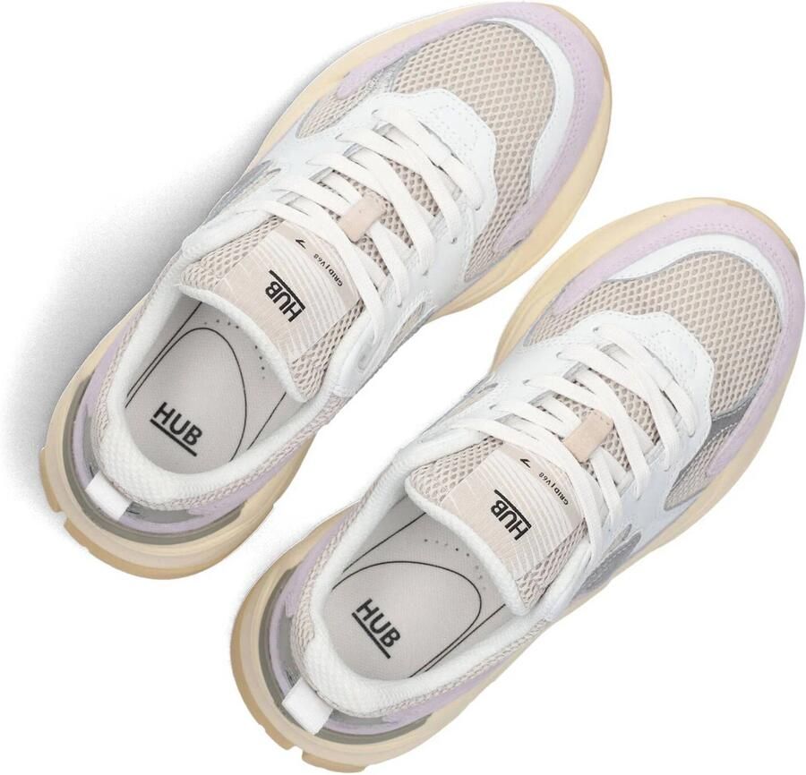 Hub Grid M37 Sneakers Dames Wit Lila Zilver W6804M37-M23-B53 - Foto 2