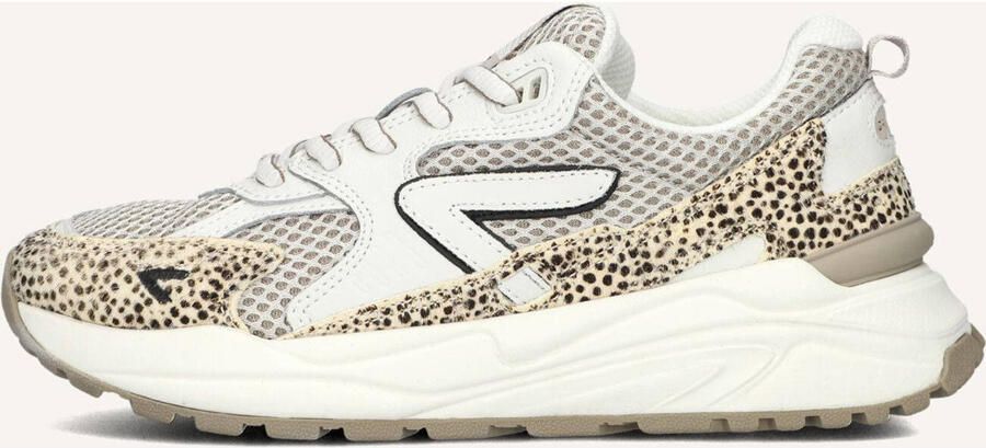 Hub Grid-w Sneakers Dames Leren Sneaker Wit