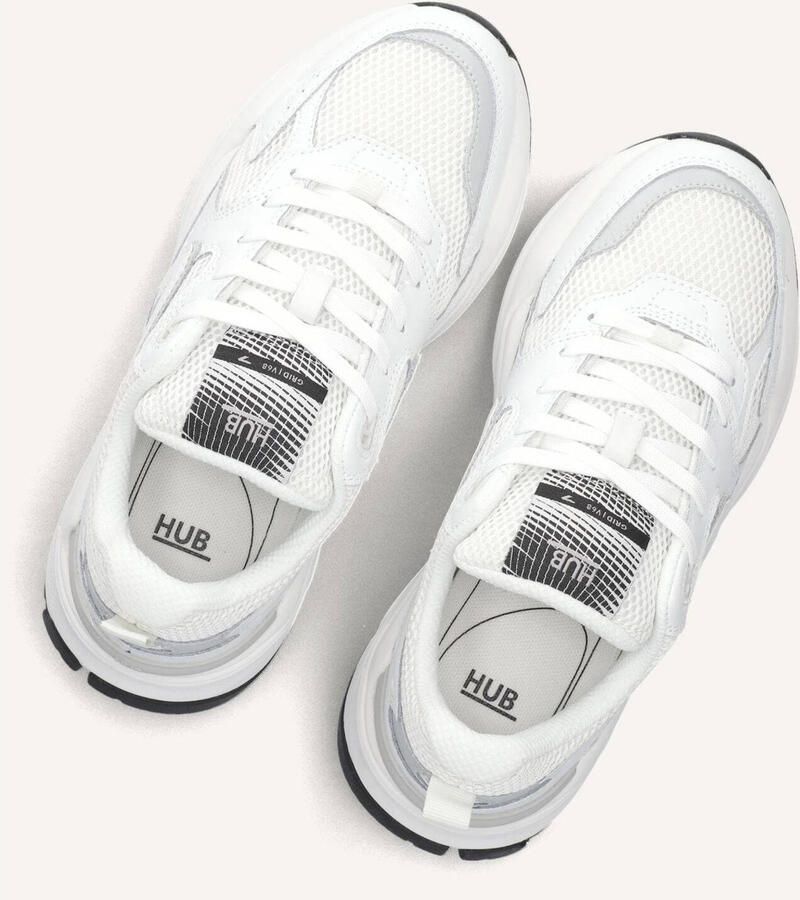 Hub Grid-w Sneakers Dames Leren Sneaker Wit - Foto 2