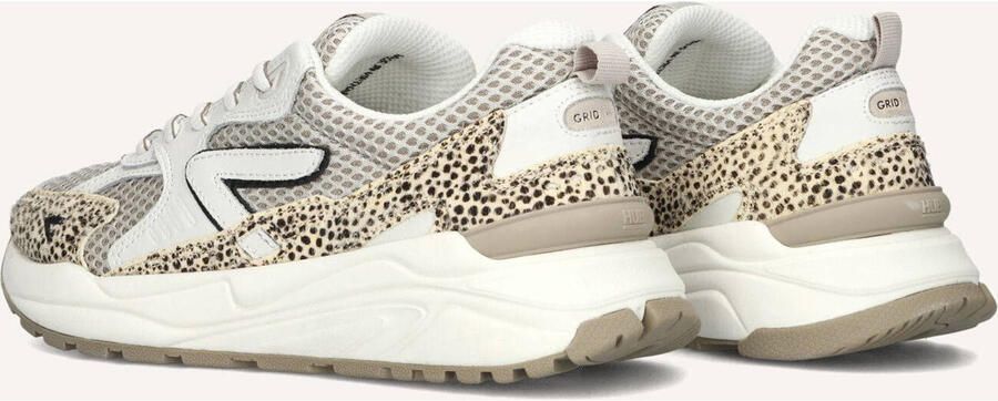 Hub Grid-w Sneakers Dames Leren Sneaker Wit - Foto 3