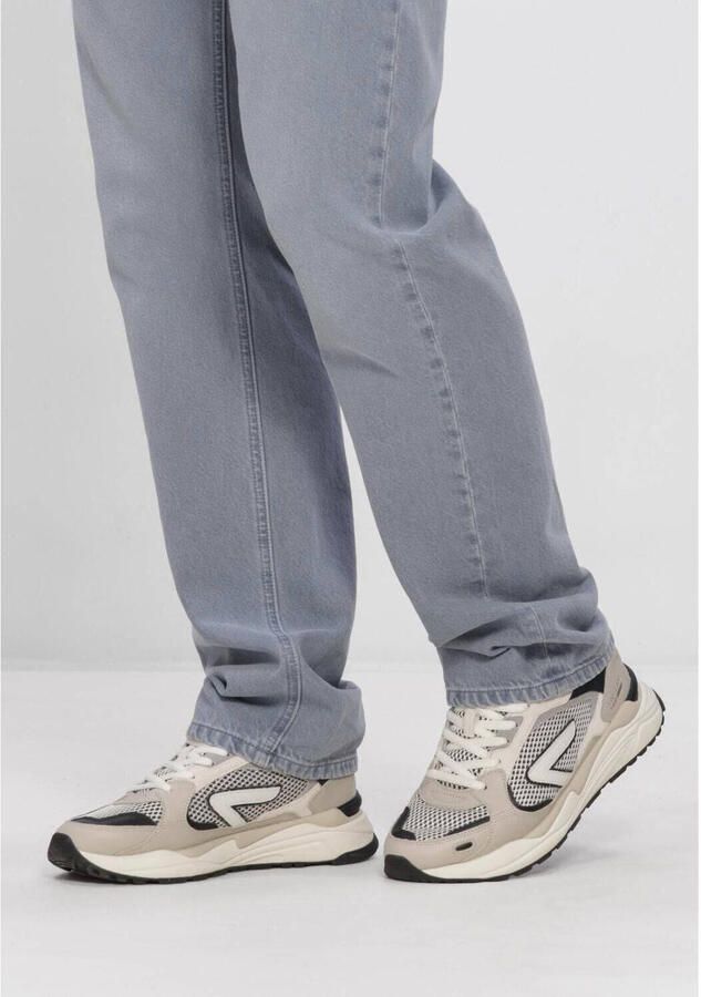 Hub Slam-m Sneakers Heren Leren Sneaker Beige - Foto 2