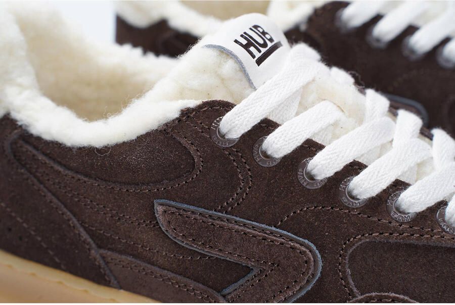 HUB Vancouver S57 suède sneakers donkerbruin - Foto 2