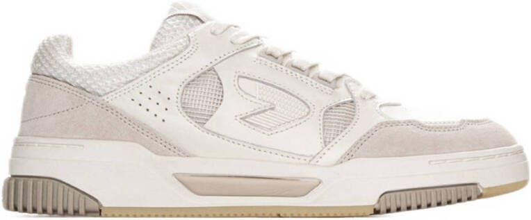 HUB Thrill leren sneakers wit beige