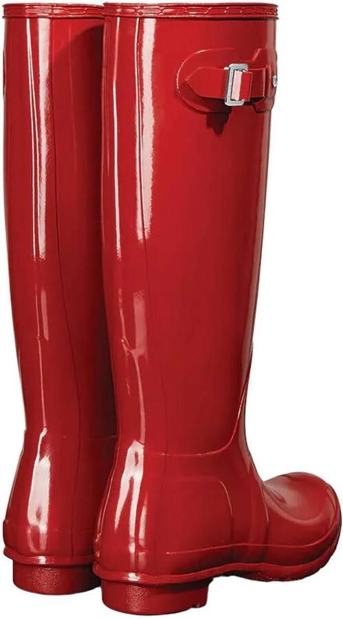 HUNTER Regenlaarzen Dames Womens Original Tall Rubber Rood - Foto 4