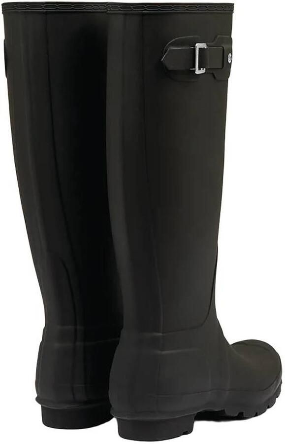 Hunter Original Tall Wellington Boots regenlaarzen met profielzool en logo zwart - Foto 3