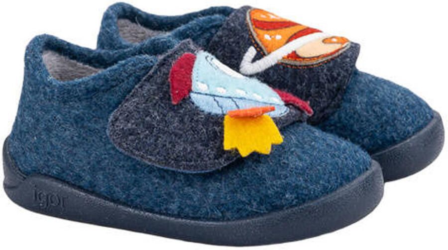 Igor pantoffels donkerblauw