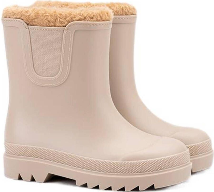 Igor Tokio Borreguito gevoerde regenlaarzen beige kids Rubber 26