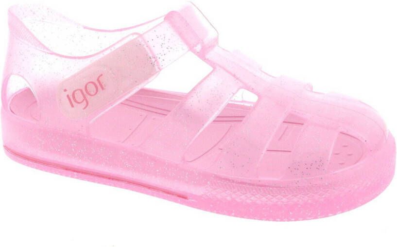 Igor waterschoenen met glitters roze Meisjes Rubber 30