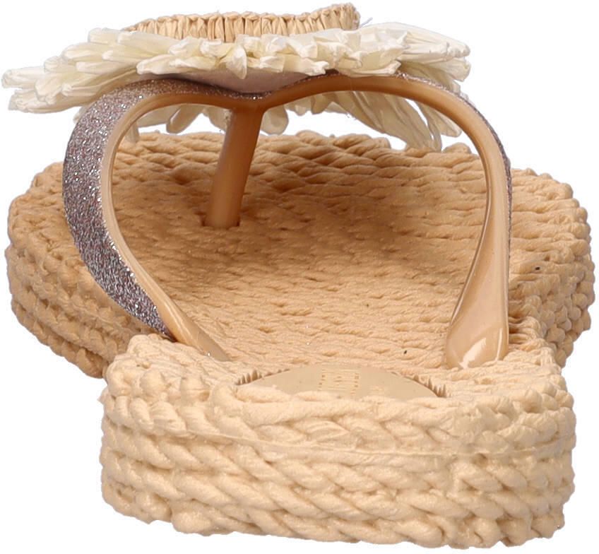 Ilse Jacobsen Cheerful teenslippers met 3d applicatie beige - Foto 2