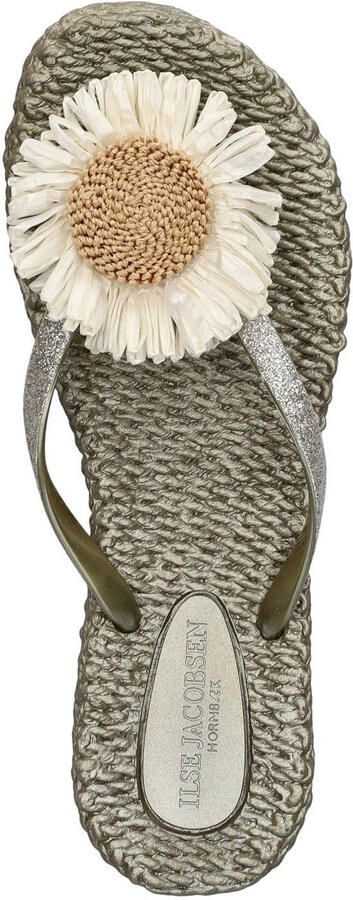 ILSE JACOBSEN Teenslippers Dames Cheerful16f Maat: 41 Materiaal: Rubber Kleur: Zilverkleurig - Foto 6