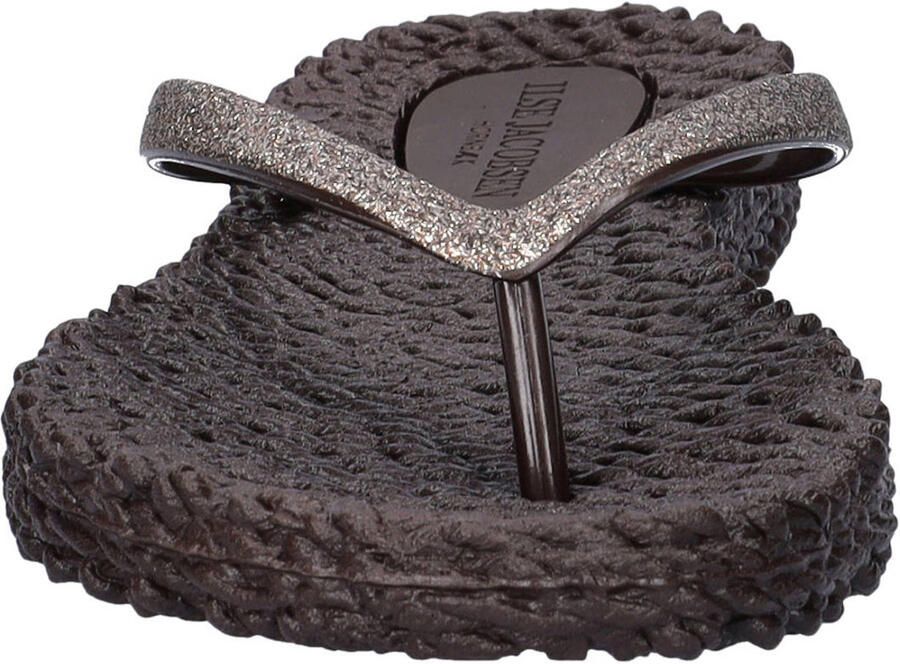 Ilse Jacobsen Cheerful teenslippers met glitters bruin - Foto 3