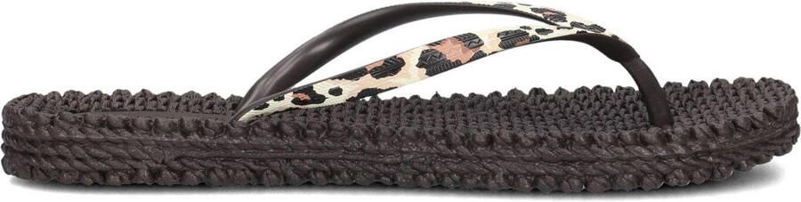 ILSE JACOBSEN Teenslippers Dames Cheerful01p Rubber Bruin - Foto 4