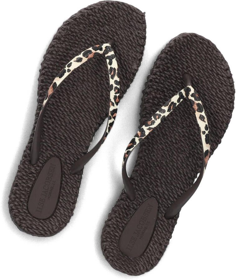 ILSE JACOBSEN Teenslippers Dames Cheerful01p Rubber Bruin - Foto 3