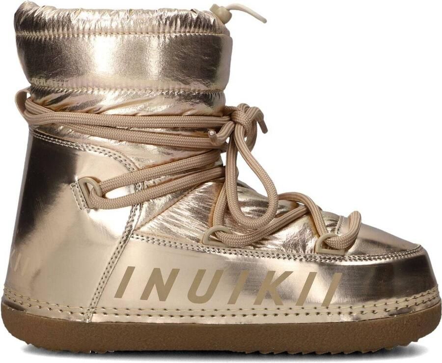 INUIKII Vachtlaarzen Dames Mountain Metallic Textiel Goudkleurig
