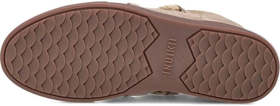 Inuikii Tijdloze Elegantie Gecombineerd met Functionaliteit Lage Sneaker Beige Dames - Foto 3