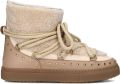 Inuikii Handgemaakte Waterdichte Krullende Rock Laarzen Beige Dames - Beige