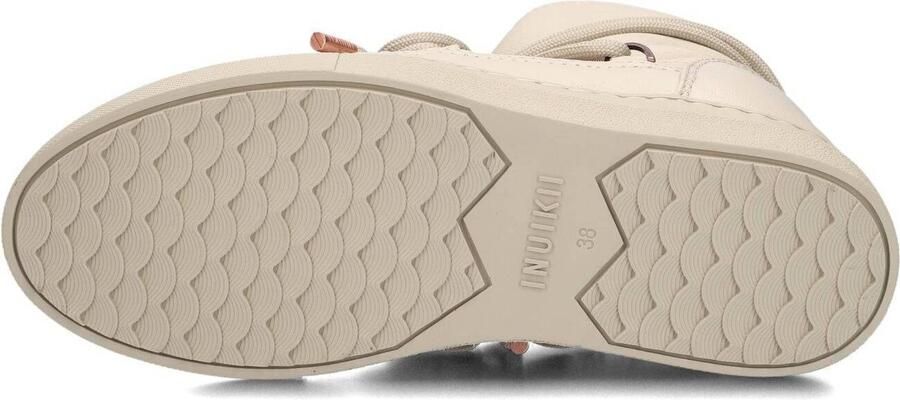 INUIKII Vachtlaarzen Dames Full Leather Leer Creme - Foto 4