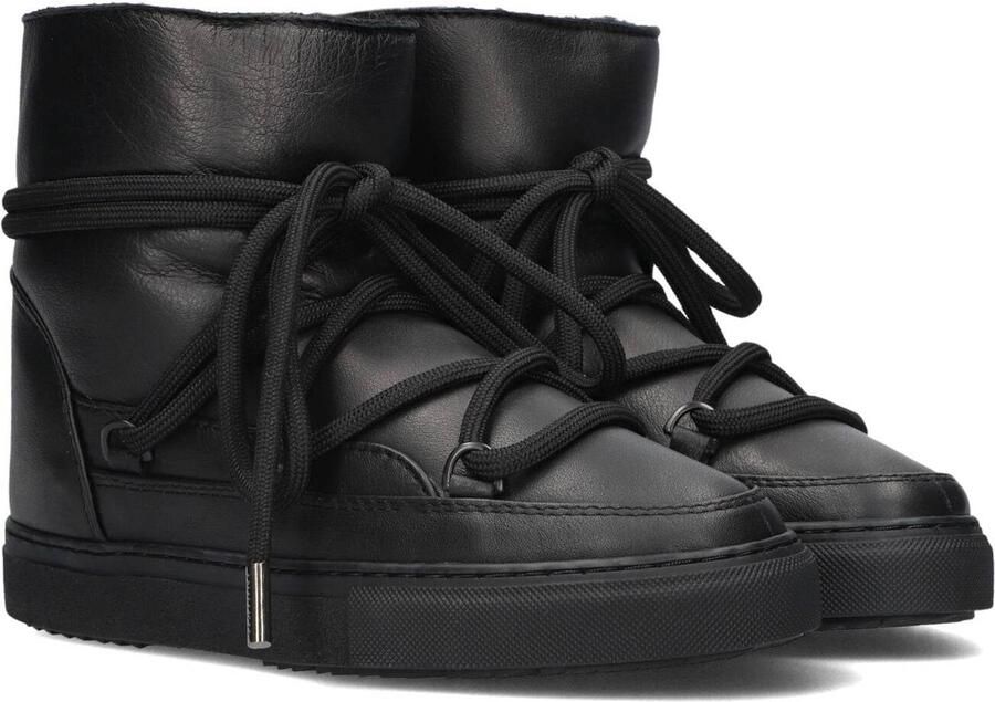 INUIKII Vachtlaarzen Dames Full Leather Leer Zwart