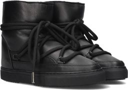 INUIKII Vachtlaarzen Dames Full Leather Leer Zwart