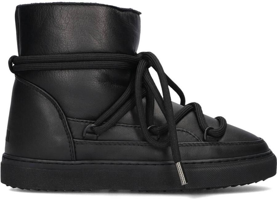 INUIKII Vachtlaarzen Dames Full Leather Leer Zwart