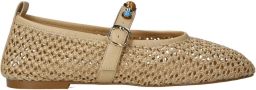 Inuovo ballerina's met sierstenen beige