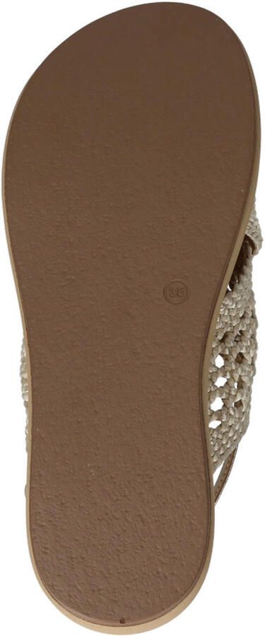 Inuovo leren sandalen met plateauzool en gevlochten goud - Foto 2